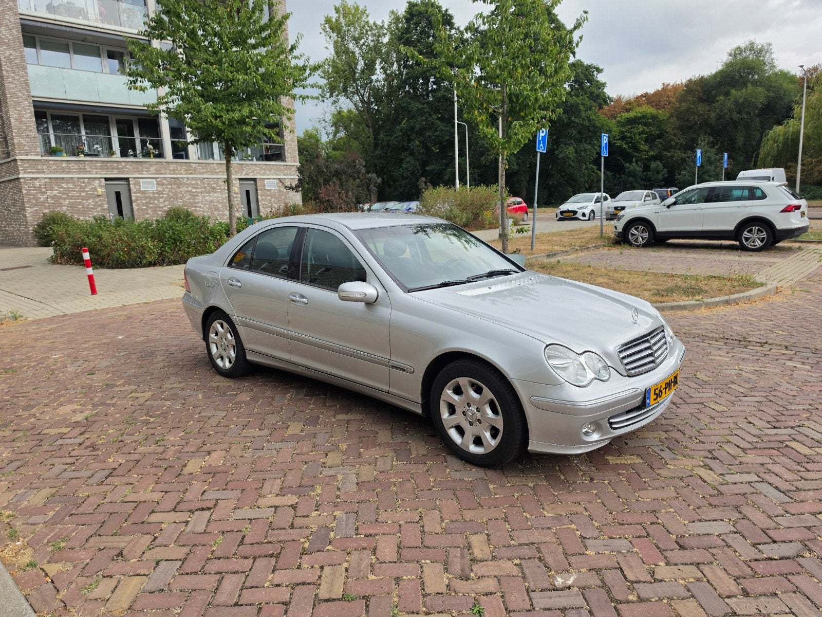Mercedes-Benz C-Klasse 200 CDI 2004 254dkm NAP AIRCO Navi..., Zwart, 4 cilinders, Parkeersensor, Origineel Nederlands