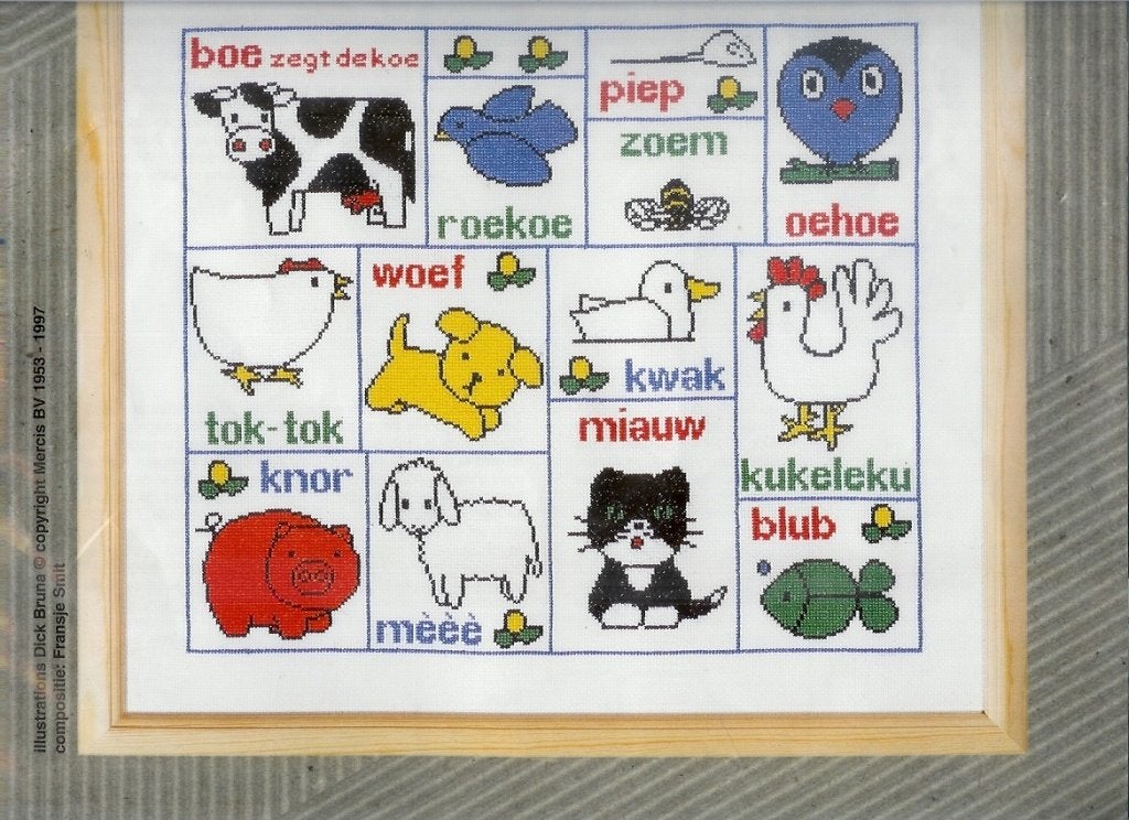 Cado aanbieding nijntje groot borduurpakket, boe zegt de koe, Ophalen of Verzenden, Nieuw, Handborduren, Borduurpakket
