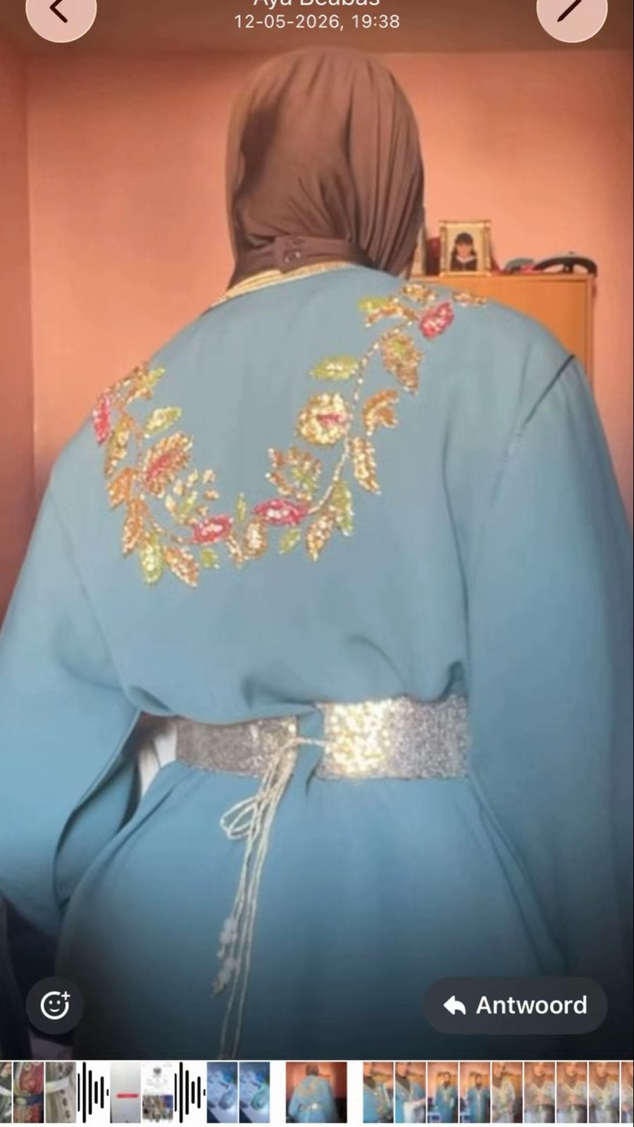 Prachtige Marokkaanse Kaftan/Takshita maar is S/m/L/XL, Maat 38/40 (M), Galajurk, Overige kleuren, Nieuw
