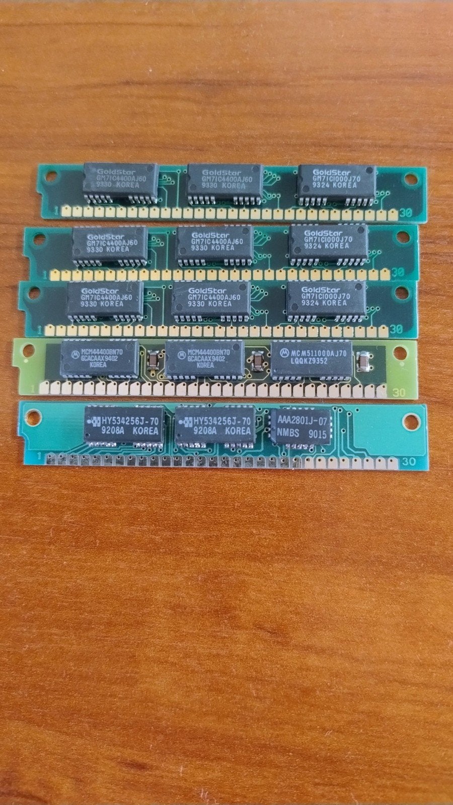 43 vintage 30-pin SIMM geheugenmodules (1 MB & 256 KB), Ophalen of Verzenden