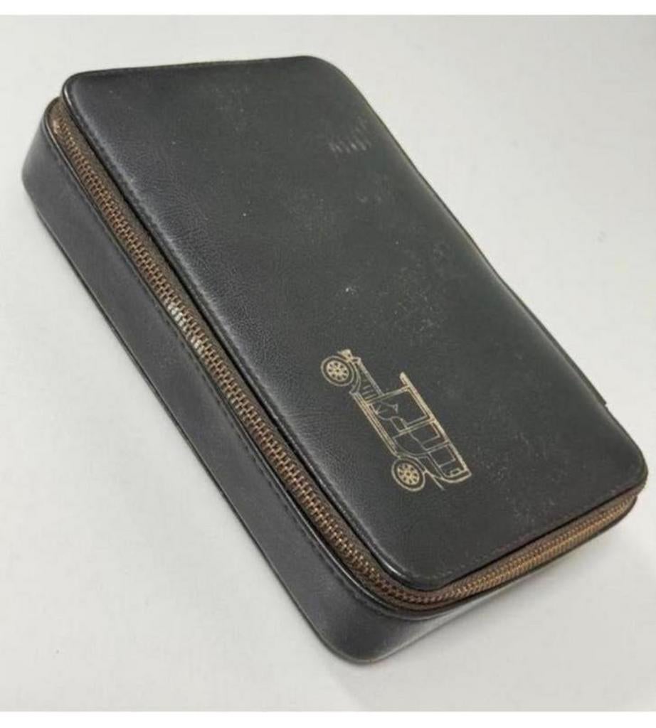 Antiek auto-gereedschaps koffertje leder engels tools-kit, Ophalen of Verzenden