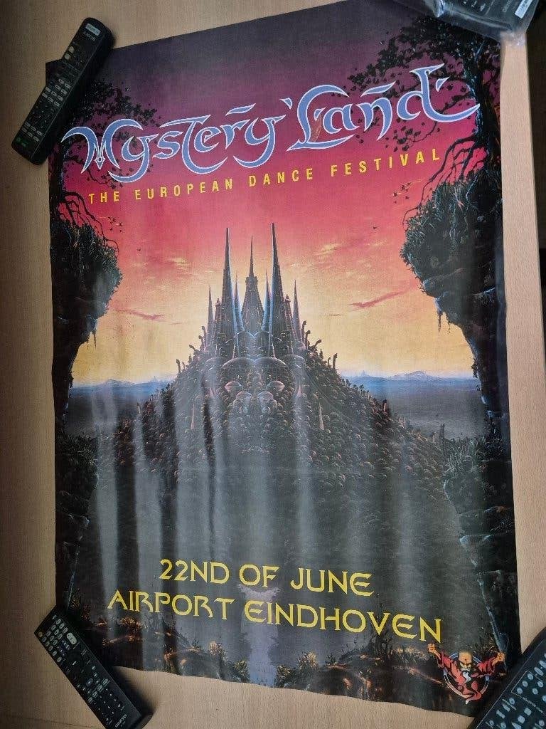 Mystery Land The European Dance Festival Poster, Ophalen of Verzenden, A1 t/m A3, Muziek, Rechthoekig Staand