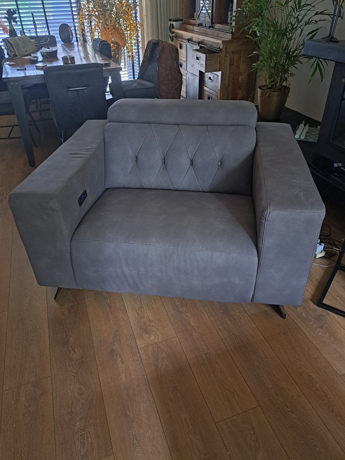 stoel xxl elektrische stoel grijs, Huis en Inrichting, Banken | Sofa's en Chaises Longues, Ophalen, Overige materialen, Eenpersoons