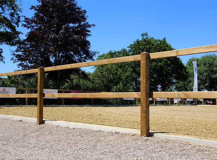 16. Hekwerk | hekwerken hout | hekwerk paardenbak, Ophalen of Verzenden, Nieuw, Hout, Tuinhek