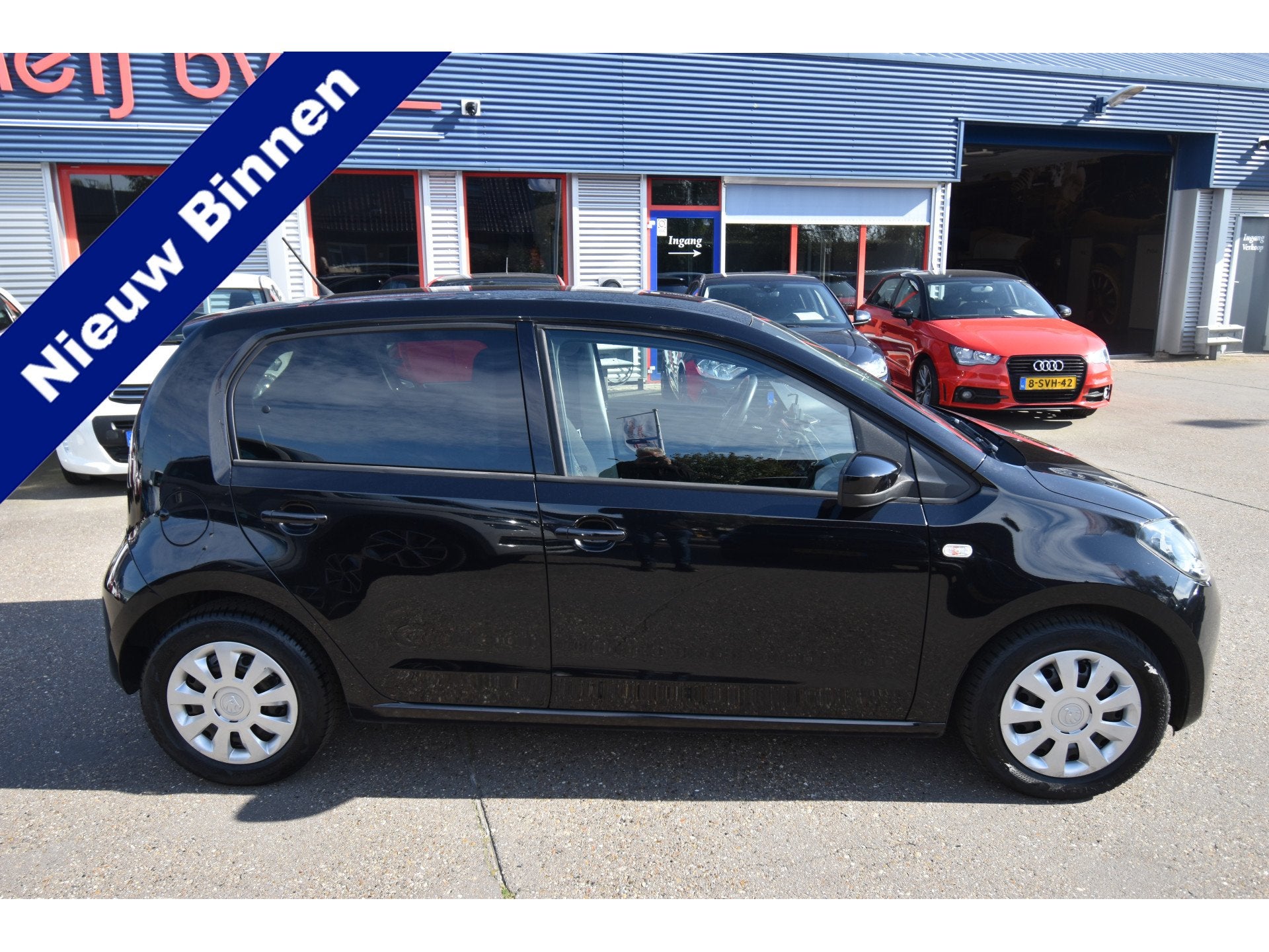 Skoda Citigo 1.0 Greentech Ambition , CR CONTR , AIRCO , BL, Stof, Gebruikt, 60 pk, Zwart