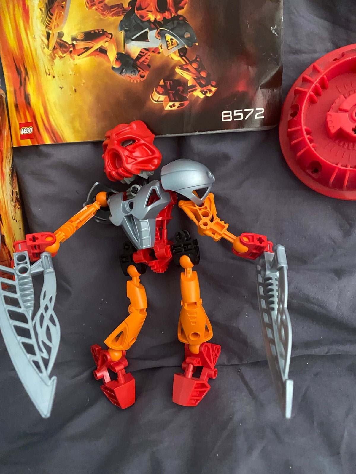 Lego Bionicle Tahu Nuva 8572 met instructies en bus, Kinderen en Baby's, Speelgoed | Duplo en Lego, Gebruikt, Bionicle, Lego, Ophalen of Verzenden