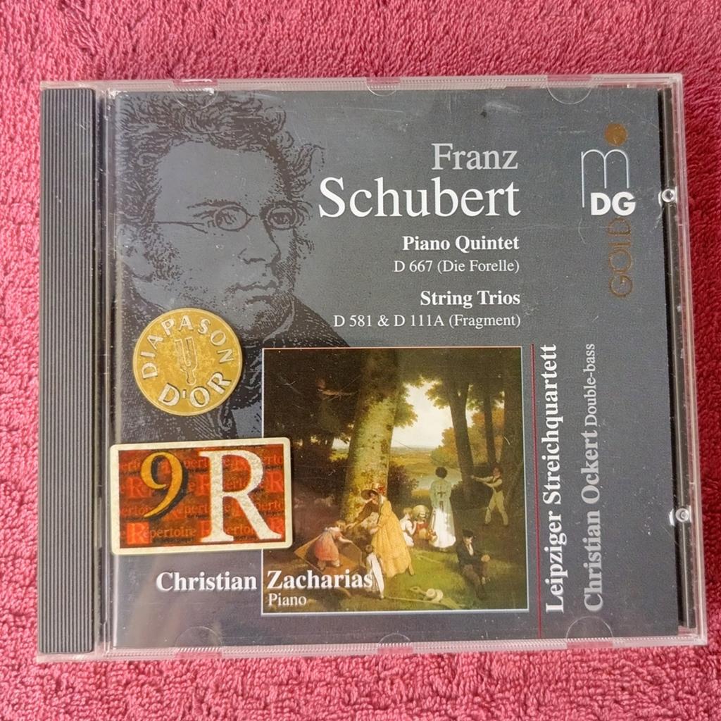 Schubert Piano Quintet & String Trios - Christian Zacharias, Met libretto, Ophalen of Verzenden, Romantiek, Kamermuziek