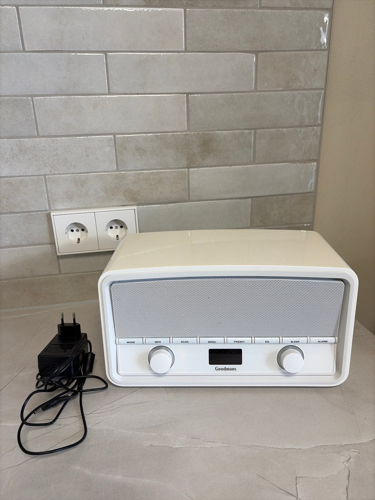Goodmans DAB/FM Radio met Bluetooth - Wit, Ophalen, Gebruikt, Radio