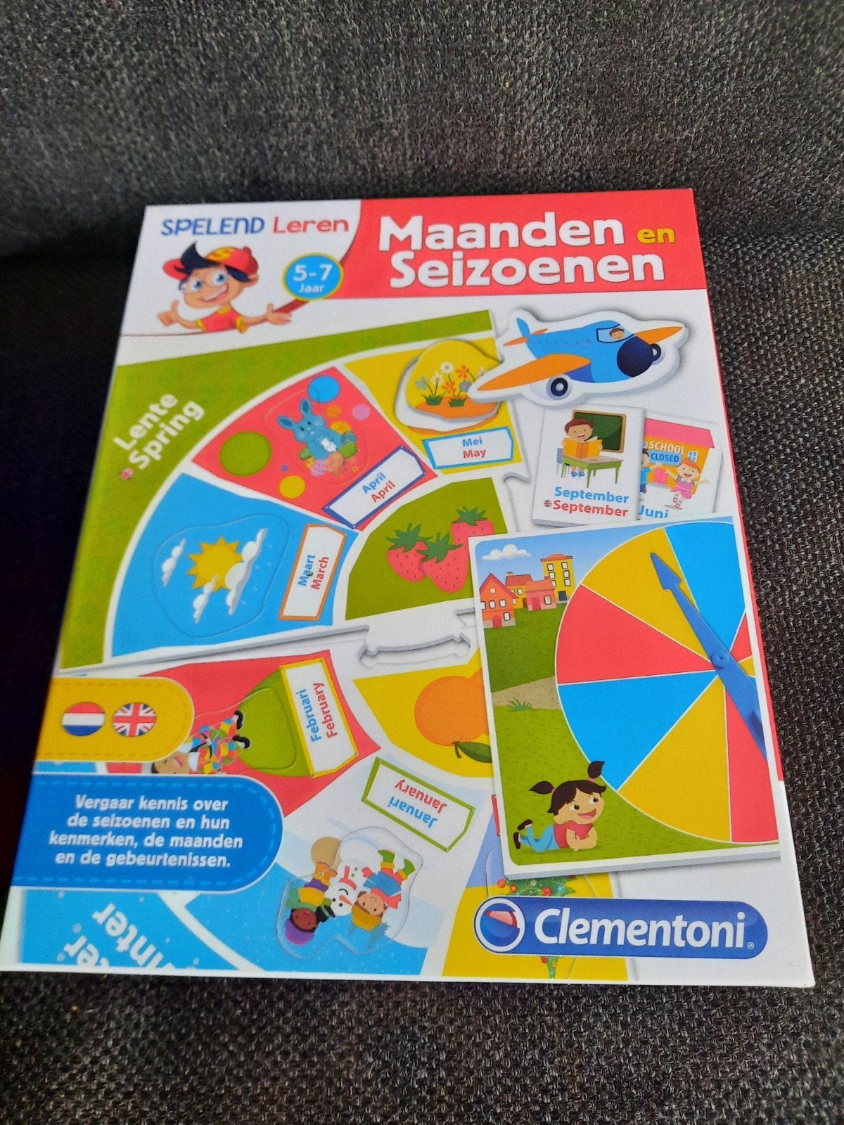 Clementoni Spelend Leren: Maanden en Seizoenen, Ophalen, Zo goed als nieuw, Clementoni, Een of twee spelers