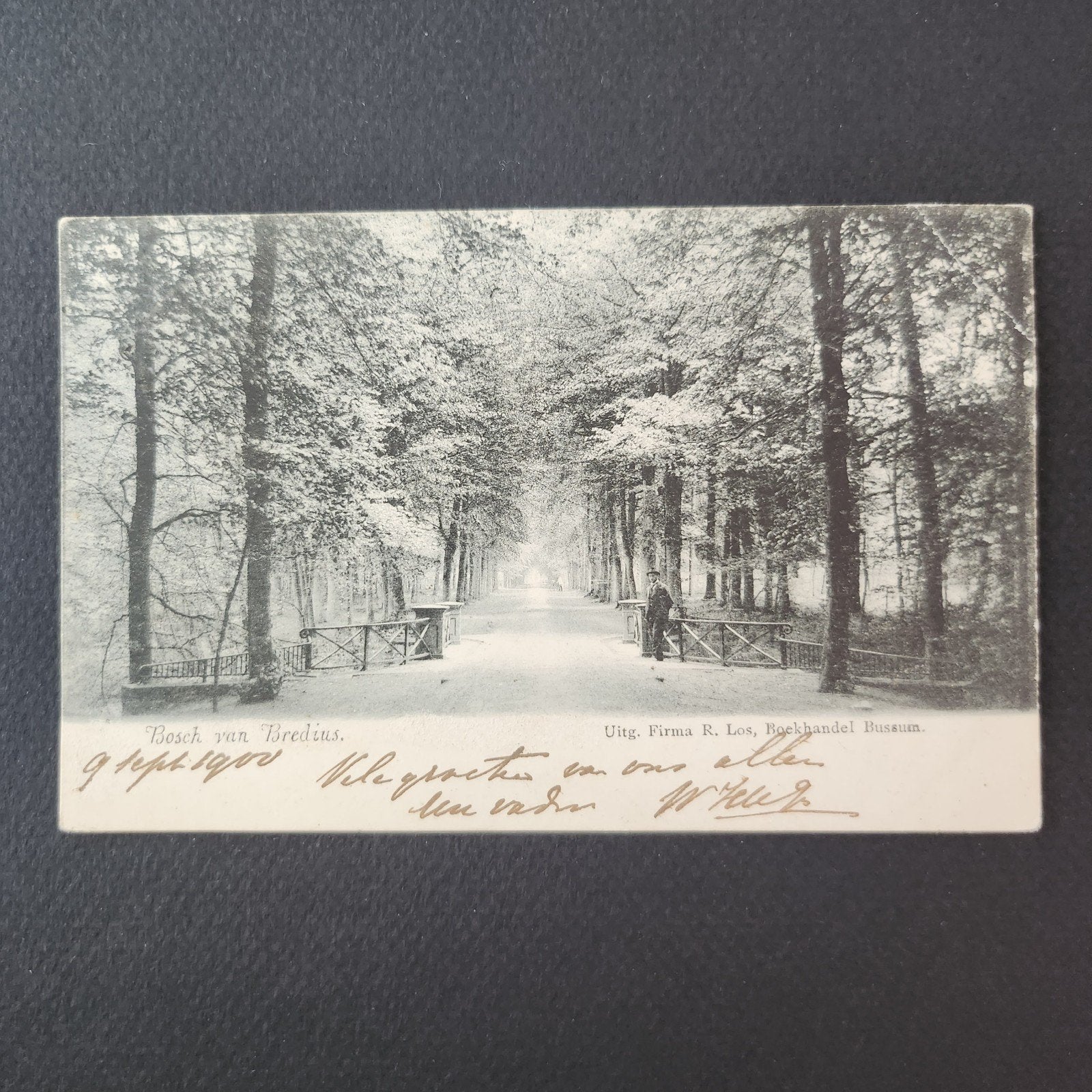 1900 Briefkaart 'Bosch van Bredius'  LOS, BUSSUM, Ophalen of Verzenden, Voor 1920, Gelopen, Noord-Holland
