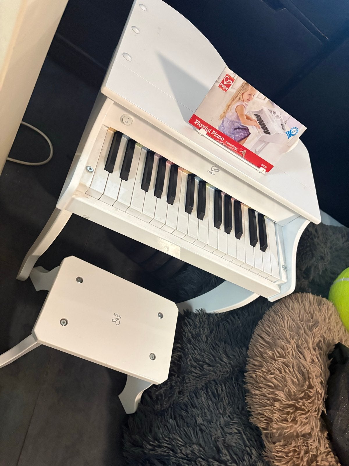 Hape Kinderpiano - Wit, Muziek en Instrumenten, Piano's, Ophalen, Zo goed als nieuw, Wit, Piano