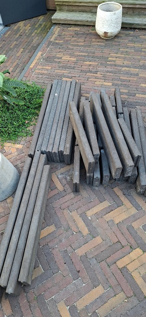 Opsluitbanden antraciet - gratis af te halen, Ophalen, Gebruikt, Overige typen, Minder dan 5 m²