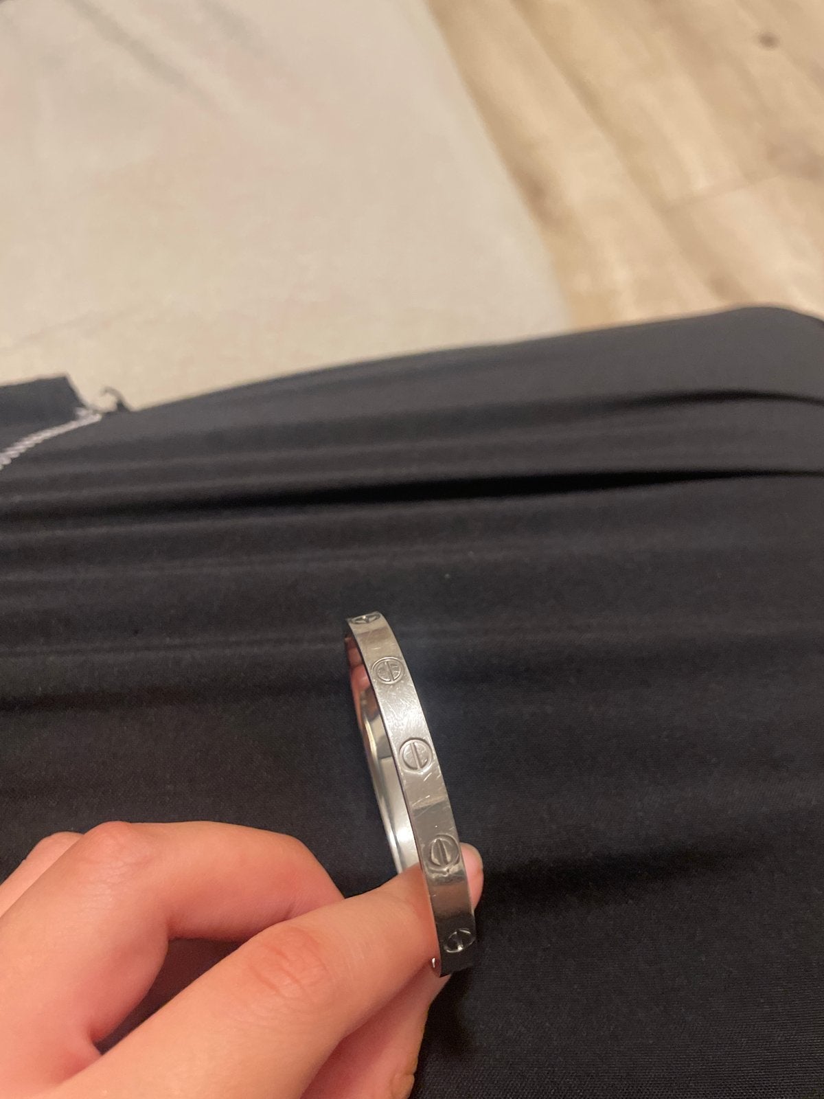 Cartier armand zilver, Sieraden, Tassen en Uiterlijk, Armbanden, Ophalen of Verzenden, Zo goed als nieuw, Zilver, Staal