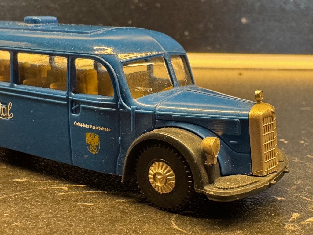 Bus-3501: MB O 6600 Touringcar Biebertal [2], Ophalen of Verzenden, Gebruikt, Bus of Vrachtwagen, Brekina