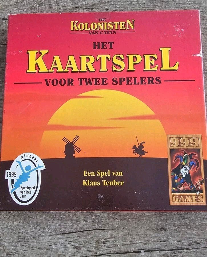 Kolonisten van Catan: Het Kaartspel voor Twee Spelers, Een of twee spelers, Ophalen of Verzenden, Zo goed als nieuw, 999 Games