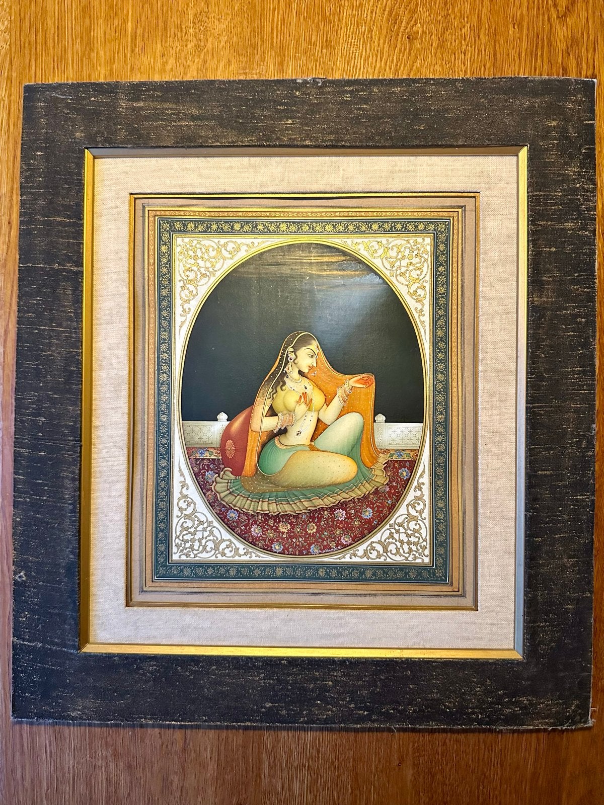 Kamasutra Schilderij in Stoffen Omlijsting, Ophalen, Paneel, Overige stijlen, Overige onderwerpen