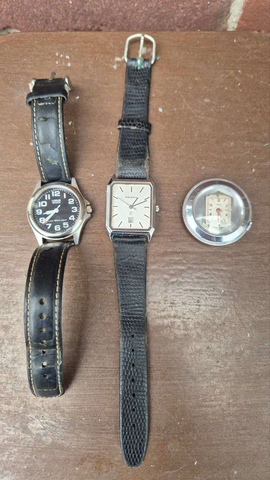 Vintage horloges - Lorus, Prisma en Oris, Overige merken, Staal, Met bandje, Polshorloge