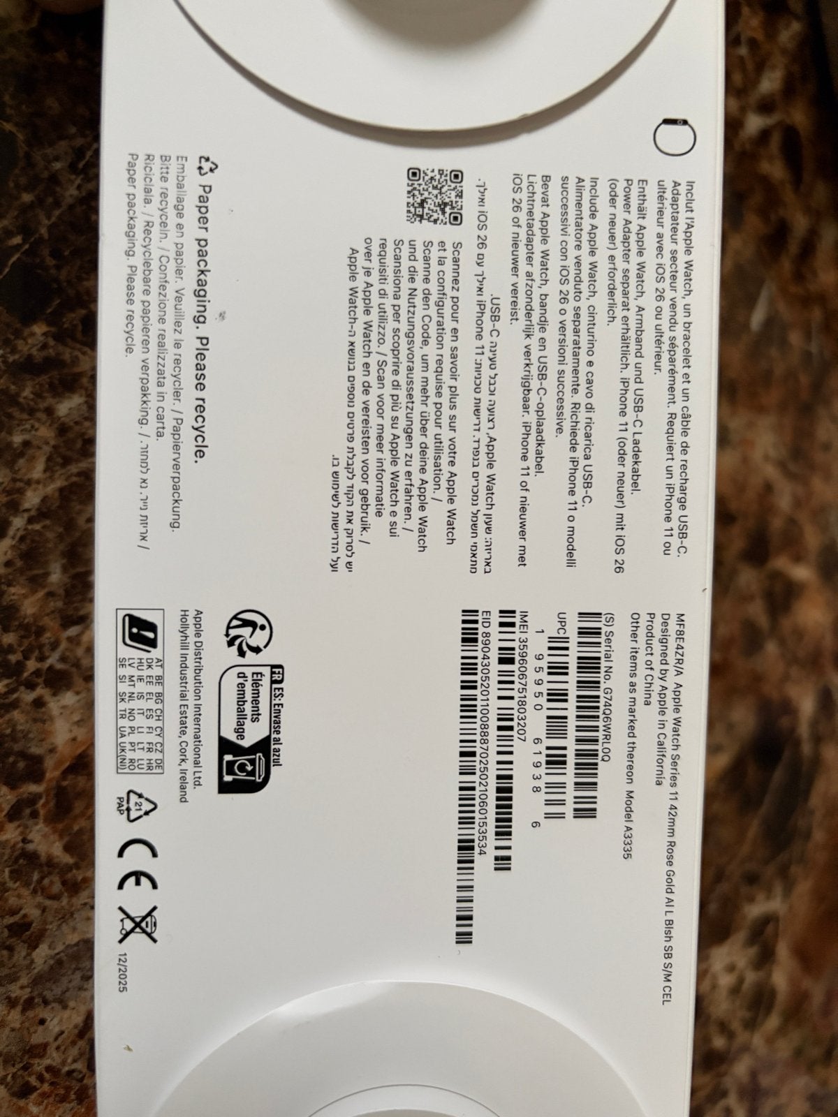 Apple Watch Series 11 42mm Rose Goud Aluminium GPS, Sieraden, Tassen en Uiterlijk, Smartwatches, IOS, Nieuw, Ophalen of Verzenden
