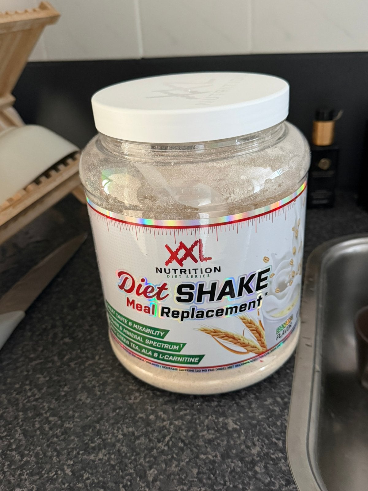 XXL Nutrition Diet Shake Meal Replacement - Bijna Vol, Sport en Fitness, Ophalen, Zo goed als nieuw, Poeder of Drank