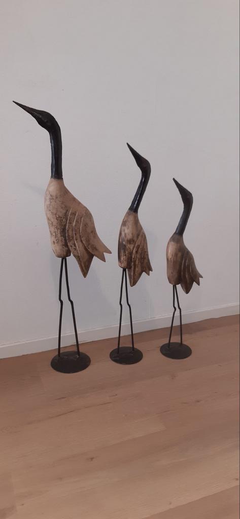 Set van 3 decoratieve kraanvogels, Ophalen