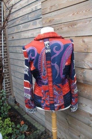 Vest blauw/ rood/ fuschia Lulu-H mt M Winter AANBIEDING, Maat 38/40 (M), Blauw, Ophalen of Verzenden, Zo goed als nieuw