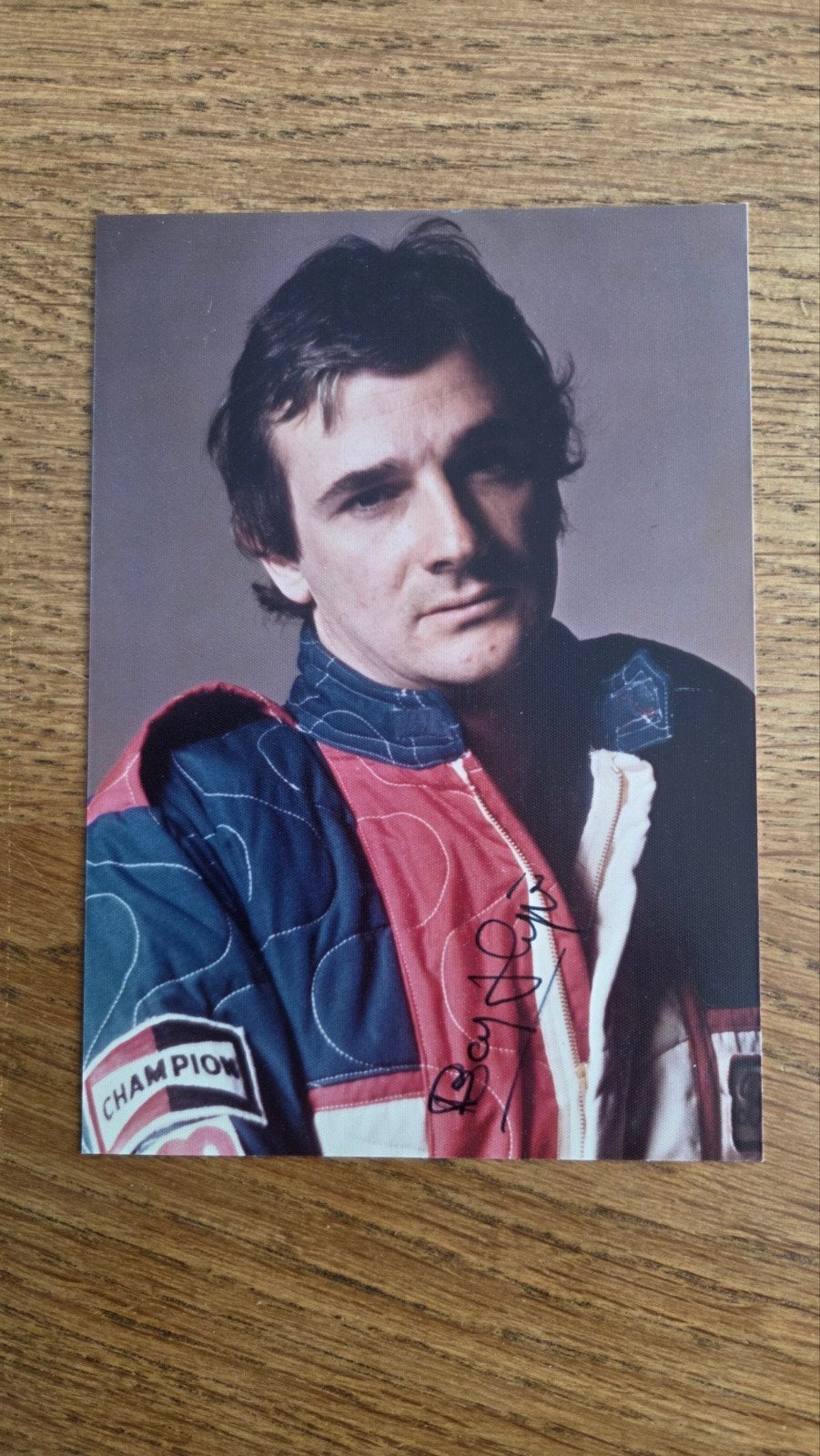 Gesigneerde foto Boy Hayje - Nederlandse F1 coureur, Ophalen of Verzenden, Zo goed als nieuw, Formule 1