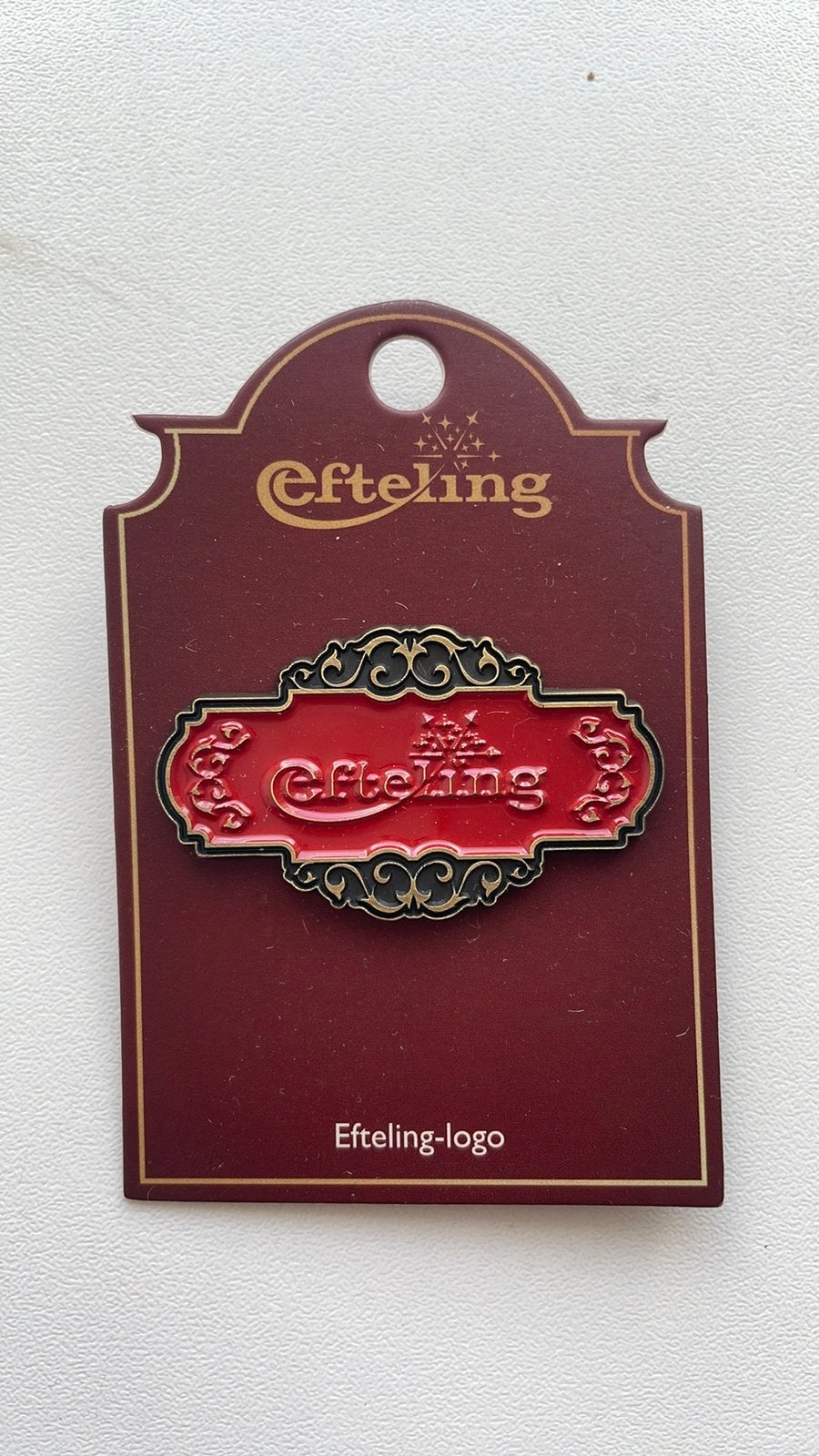 Efteling pin Efteling Logo EPP 497 op kaartje, Ophalen of Verzenden, Nieuw, Button of Speldje