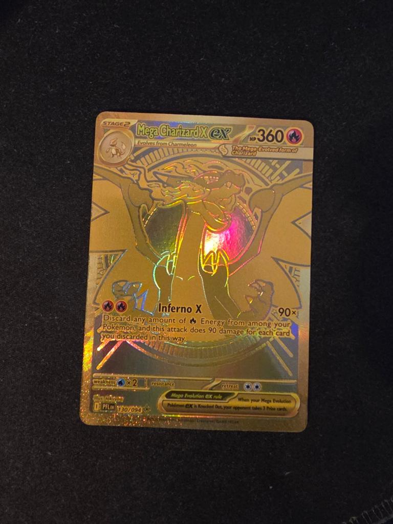 Charizard EX 130/094 Pokémon Kaart - Gouden Editie, Ophalen of Verzenden