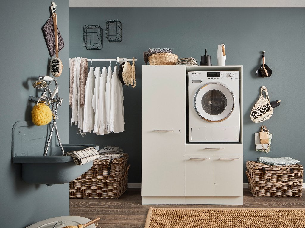 Waskamer opstelling met Linnenkast | Wit, Witgoed en Apparatuur, Onderdelen en Toebehoren, Info@bega-bbk.de, Verzenden, Nieuw