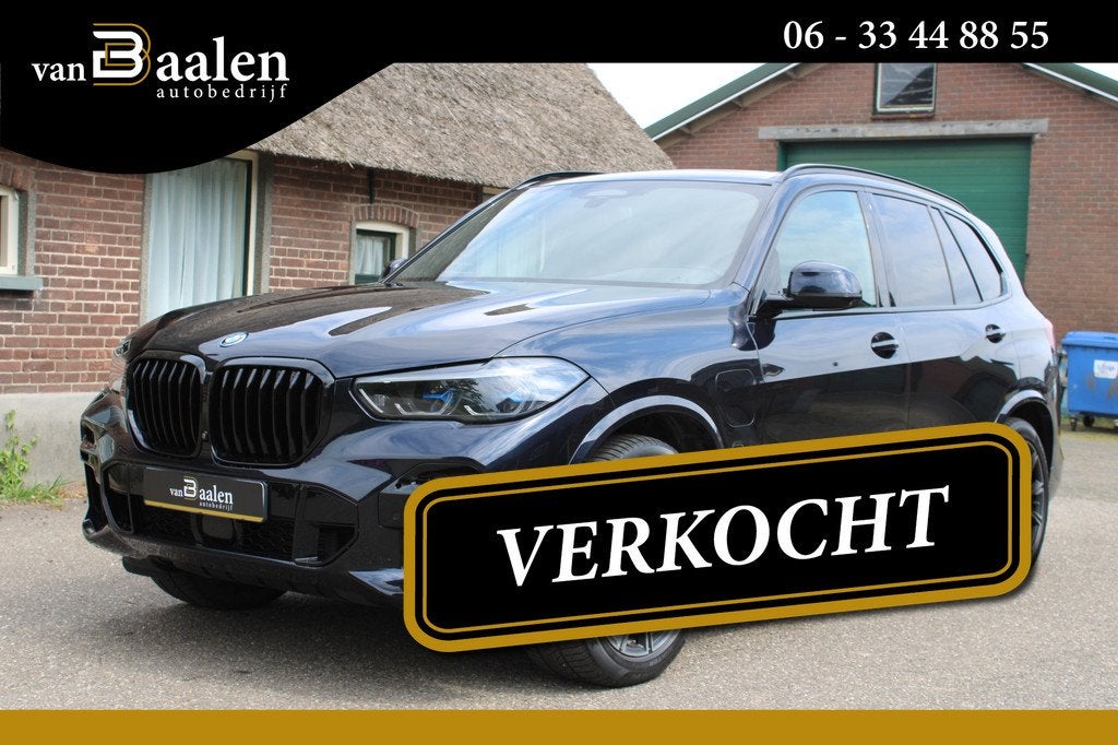 BMW X5 xDrive45e High Executive SOh 91,4% M-SPORT LASER AWS, Auto's, BMW, Gebruikt, Zwart, Vierwielaandrijving, Hybride Elektrisch/Benzine
