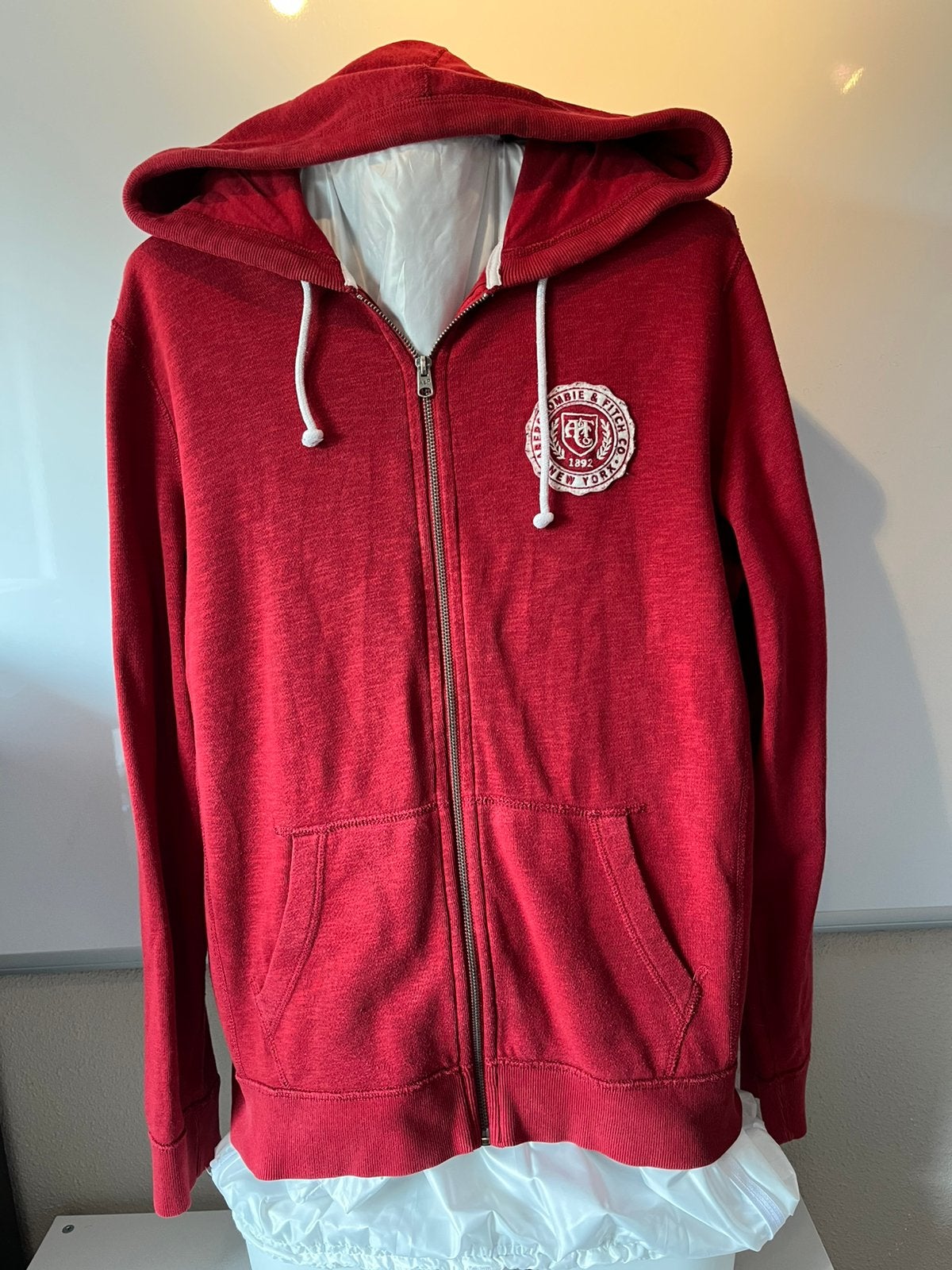 Abercrombie & Fitch sweater maat M, Ophalen of Verzenden, Gedragen, Maat 48/50 (M), Rood