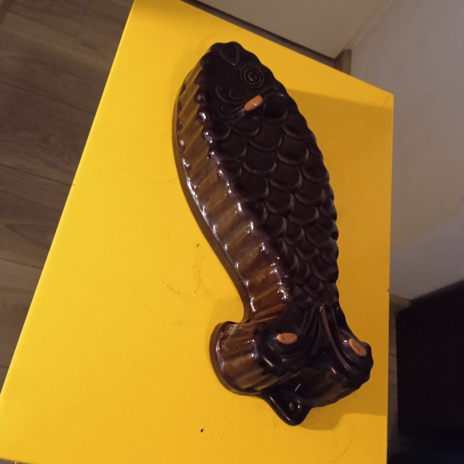 Vintage Keramische Visvormige Bakvorm/Schaal, Antiek en Kunst, Ophalen of Verzenden