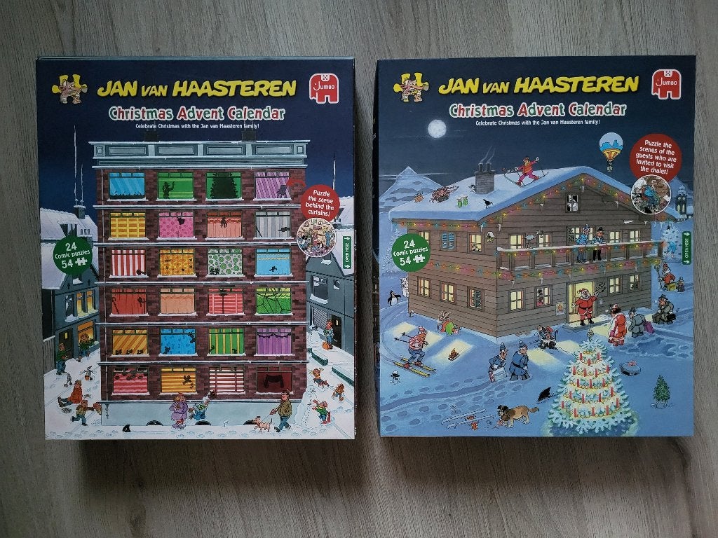 Jan van Haasteren Adventkalenders, Ophalen of Verzenden, 500 t/m 1500 stukjes, Zo goed als nieuw, Legpuzzel