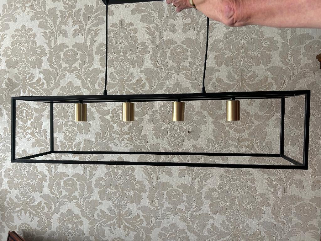 hanglamp, Huis en Inrichting, Lampen | Hanglampen, Ophalen, Zo goed als nieuw, Metaal, Minder dan 50 cm