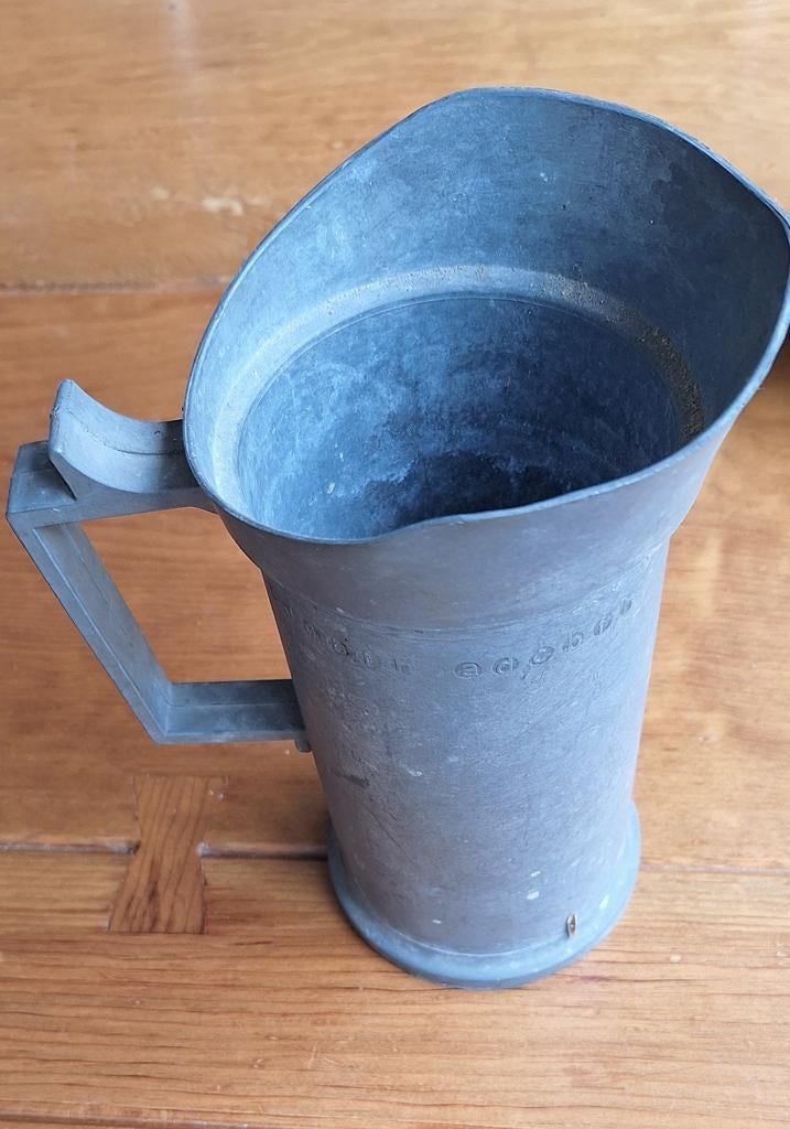 Tinnen maatbeker., Antiek en Kunst, Antiek | Emaille, Ophalen of Verzenden