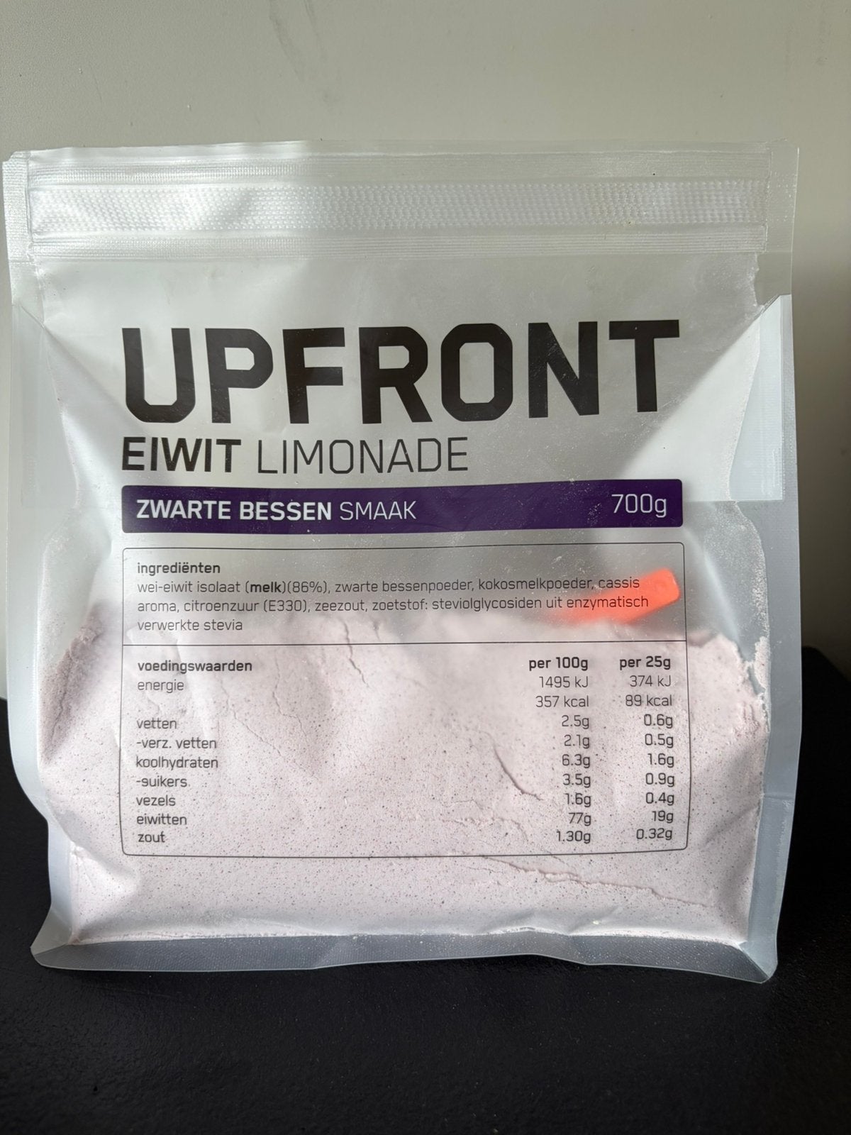 Upfront eiwitshake zwarte bes, Ophalen of Verzenden, Zo goed als nieuw, Overige typen