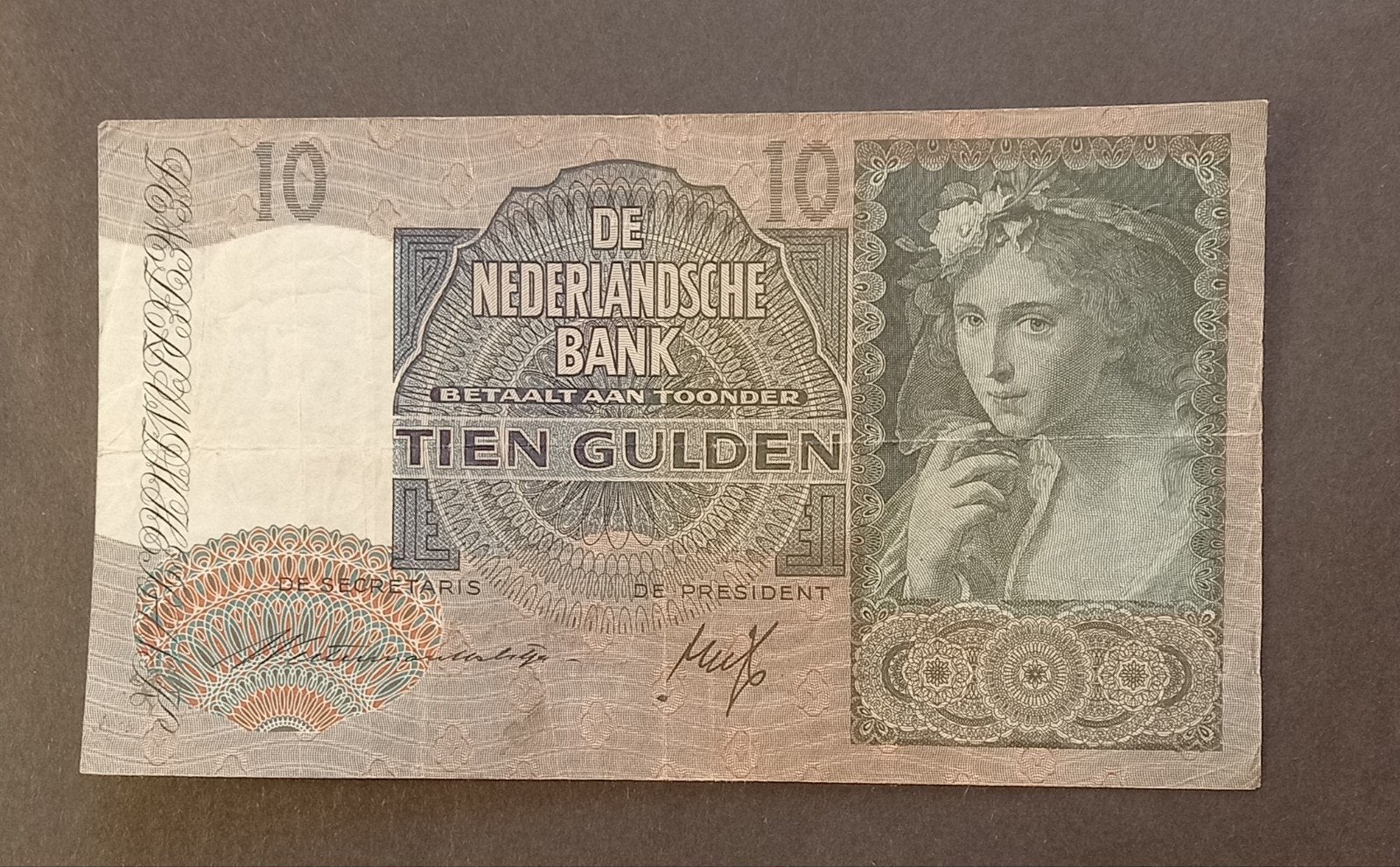 Zeldzaam 10 Gulden Biljet uit 1940 - De Nederlandse Bank, Postzegels en Munten, Bankbiljetten | Nederland, Ophalen of Verzenden