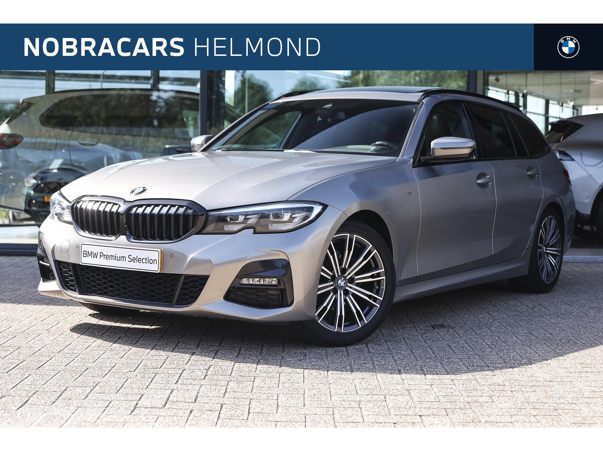BMW 3 Serie Touring 318i Executive M Sport Automaat / Panora, Achterwielaandrijving, Gebruikt, Met garantie (alle), Metallic lak