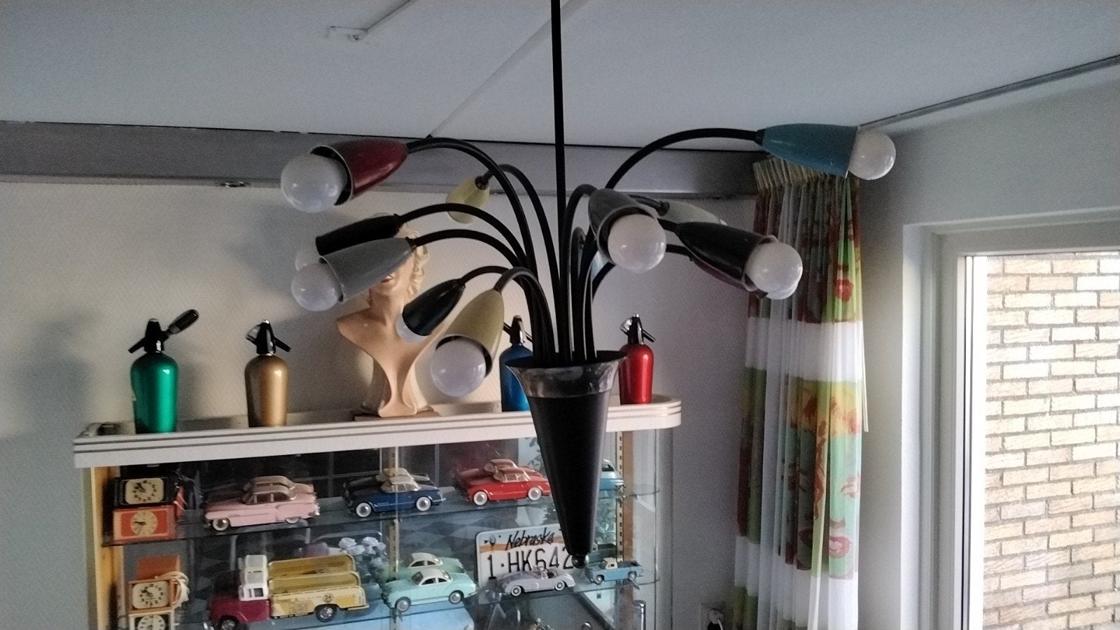e Sputnik Kroonluchter - Mid-Century Design, Ophalen, Gebruikt
