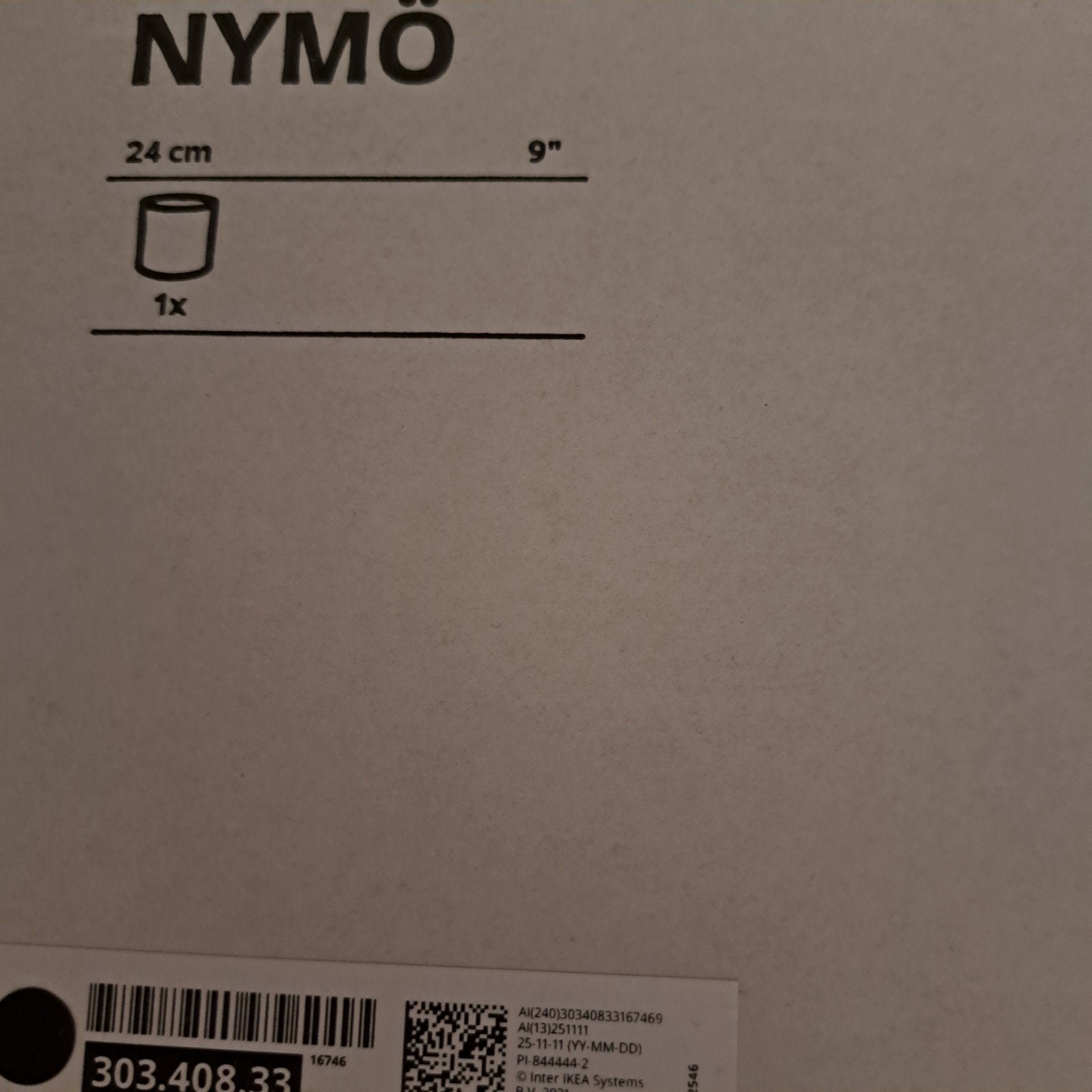 IKEA NYMÖ lampenkap 24 cm, Huis en Inrichting, Lampen | Lampenkappen, Ophalen of Verzenden