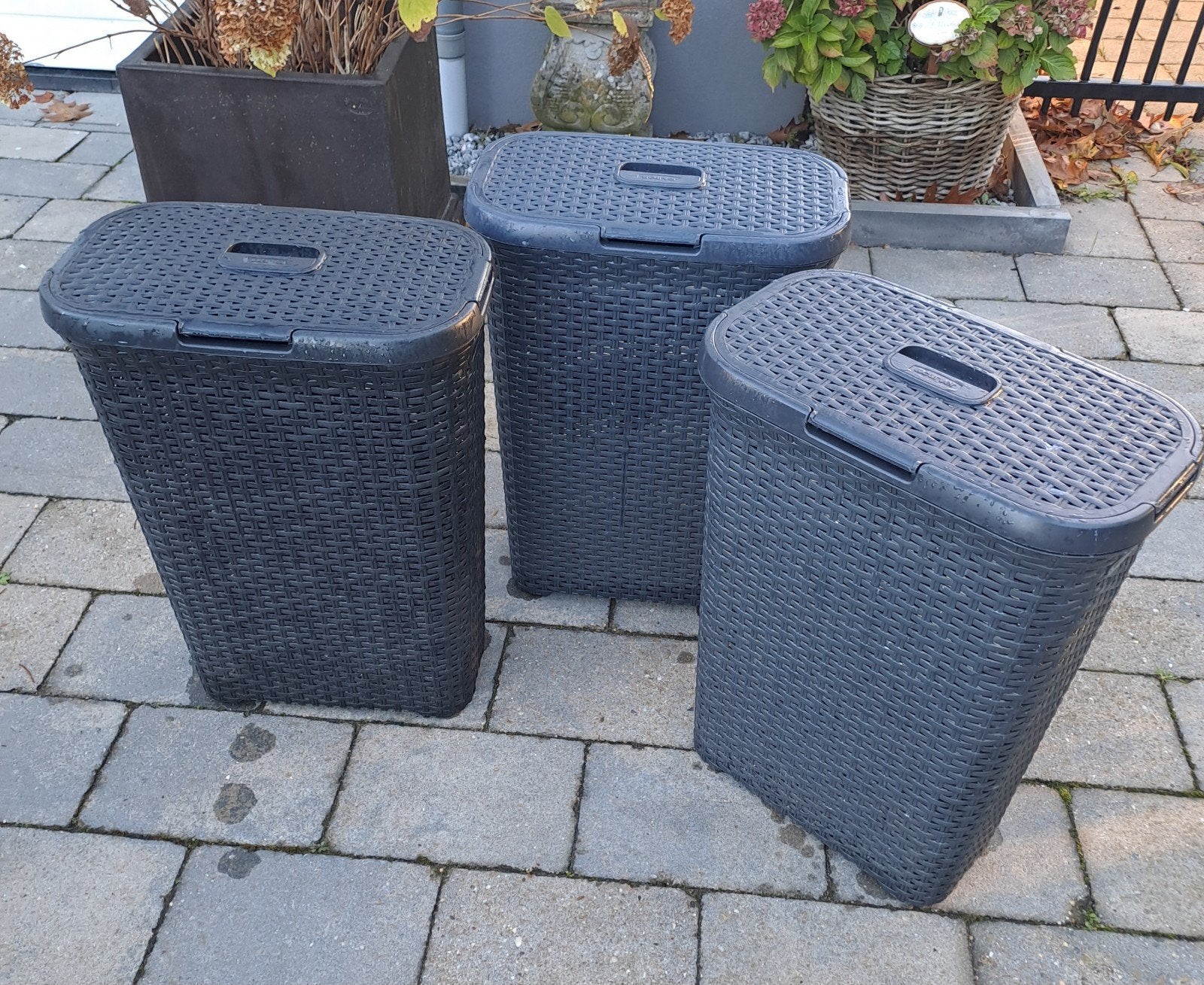 3 Curver wasmanden, Huis en Inrichting, Ophalen, Wit