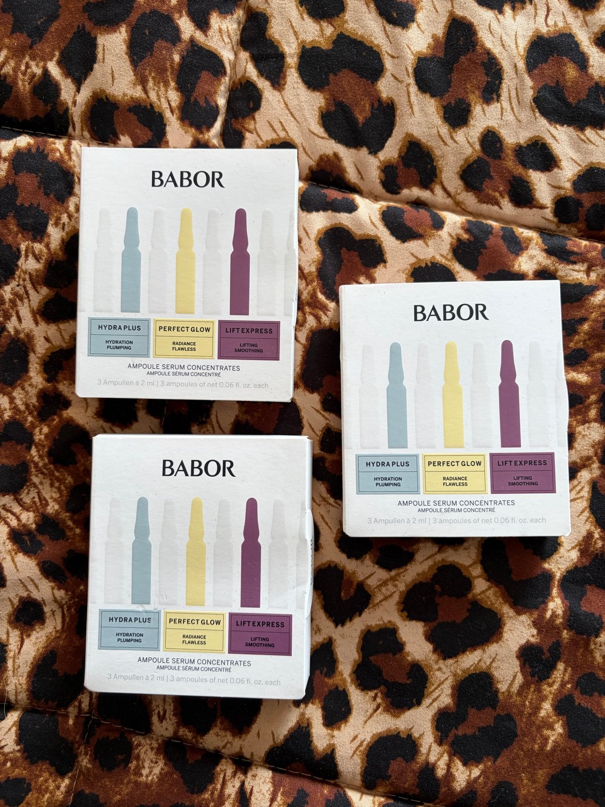 Babor Ampullen Doosjes - 3x Hydraterende Serum Concentraten, Ophalen of Verzenden, Nieuw, Gehele gezicht, Verzorging