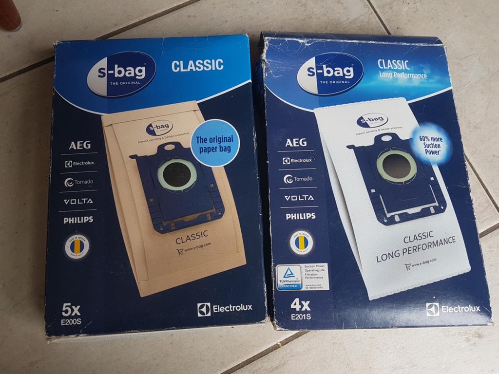 Stofzuigerzakken s-bag E200S E201S, Ophalen of Verzenden, Nieuw