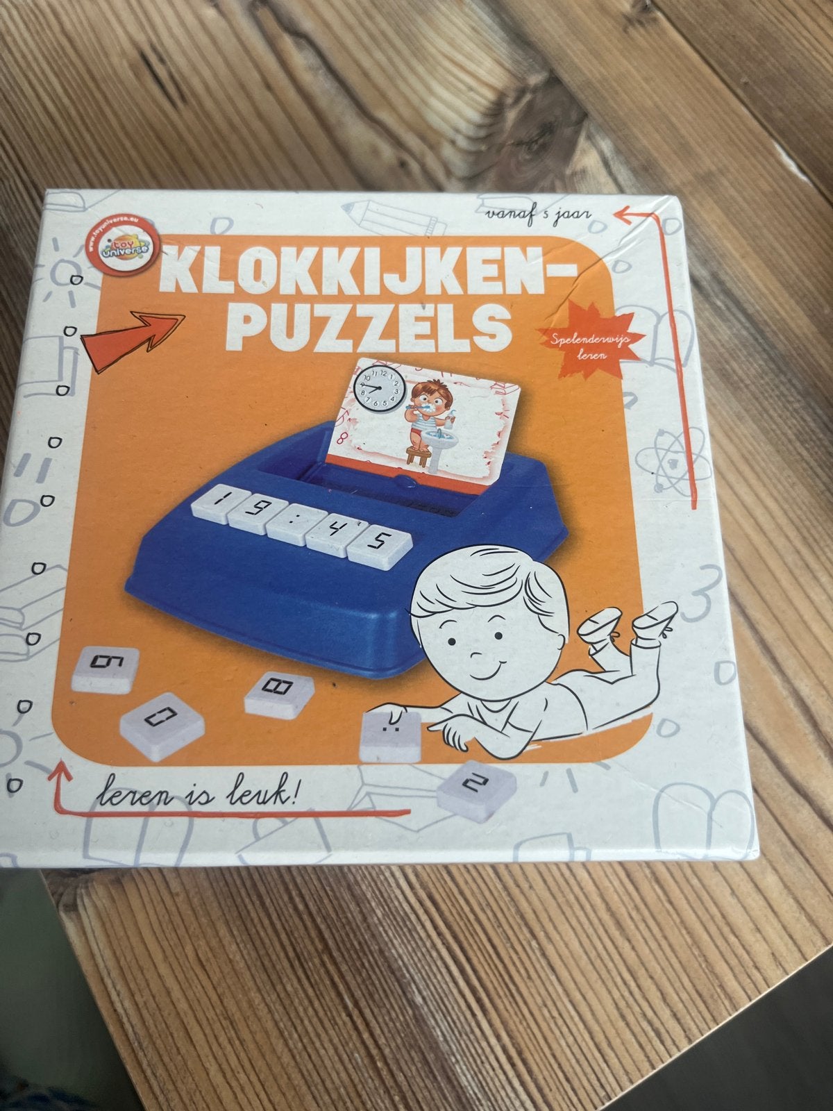 Klokkijken Puzzels - Spelenderwijs leren klokkijken, Ophalen, Zo goed als nieuw, Puzzelen