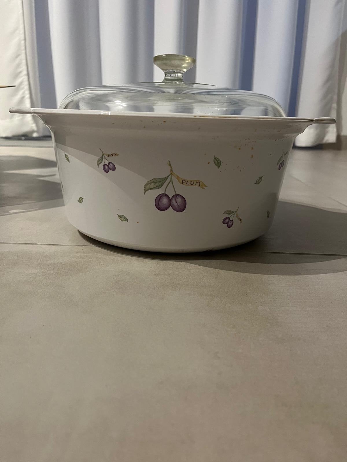 CorningWare Elegant City 5L Ovenschaal met Deksel, Ophalen of Verzenden, Steen/keramiek, Wit, Overige merken