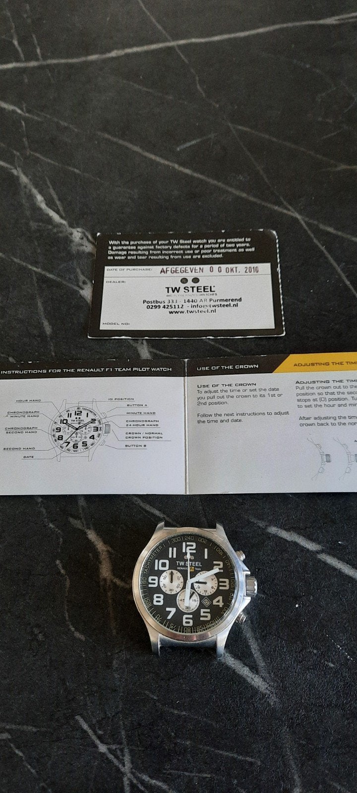 TW Steel Renault F1 Team Pilot Horloge, Sieraden, Tassen en Uiterlijk, Horloges | Heren, Overige merken, Leer, Ophalen