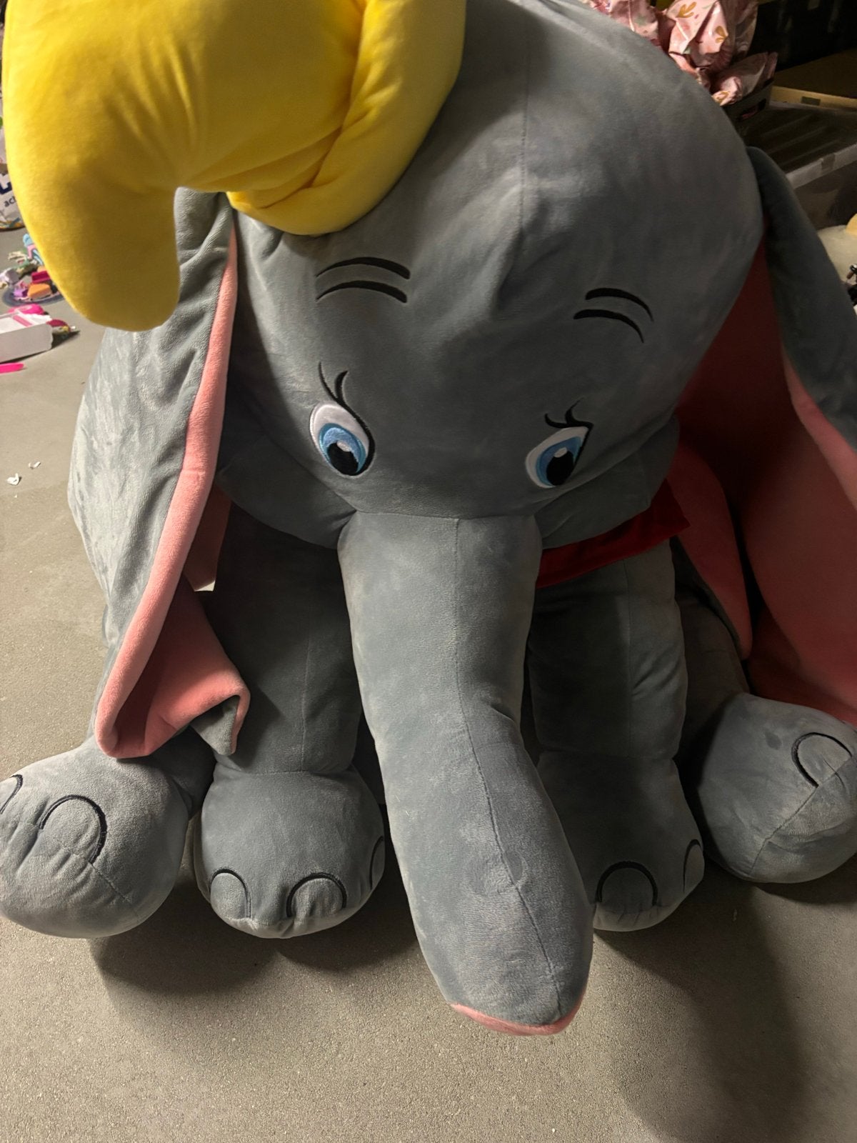 Grote Dumbo knuffel - Disney Olifant, Ophalen, Disney, Grijs, Zo goed als nieuw