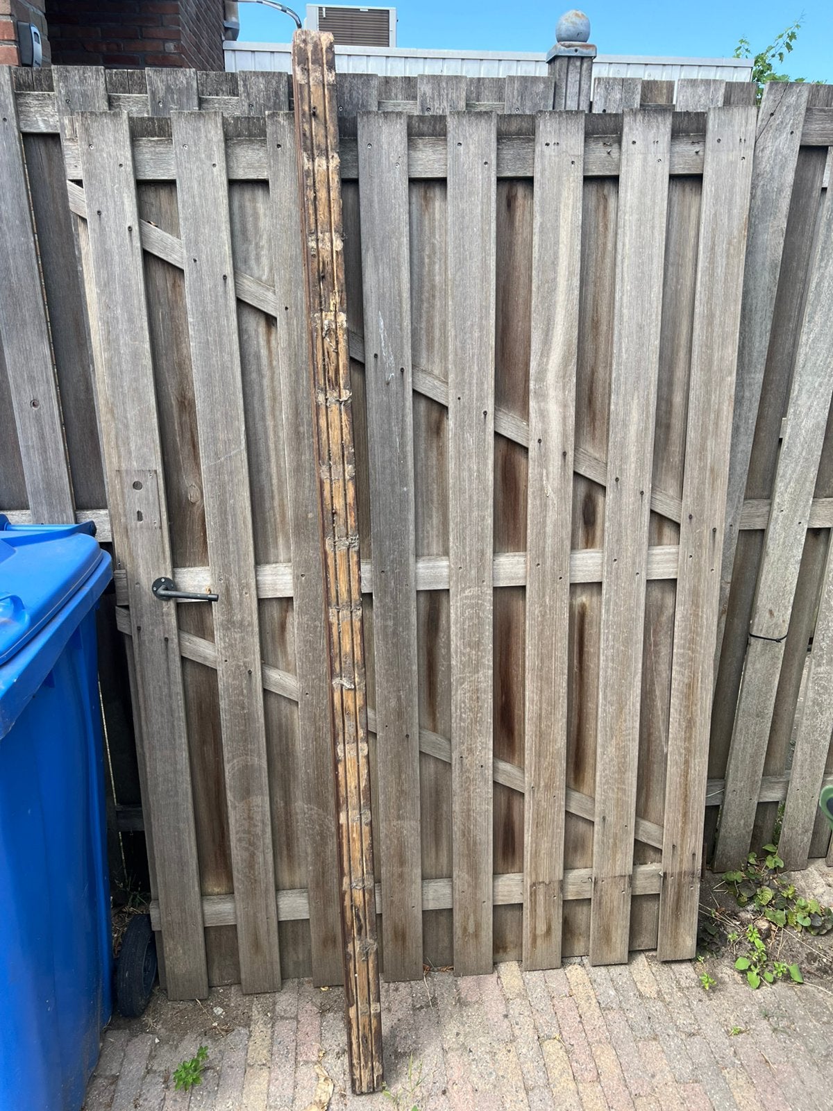 Schutting plus 120 deur, Ophalen, 1 tot 2 meter, Minder dan 3 meter, Zo goed als nieuw