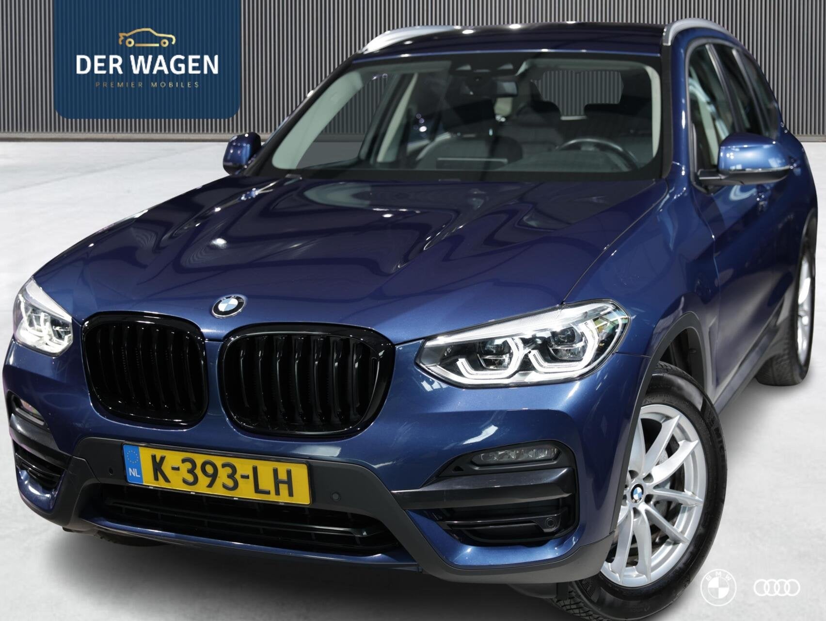 BMW X3 xDrive20i HIGH EXECUTIVE / DEALER ONDH / LEDER / TREK, Auto's, Gebruikt, 4 cilinders, Blauw, Automatische klimaatregeling