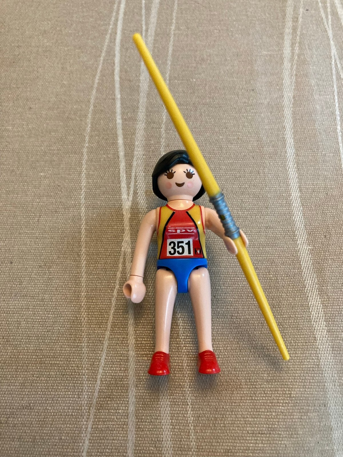 Playmobil speerwerpster., Ophalen of Verzenden, Zo goed als nieuw
